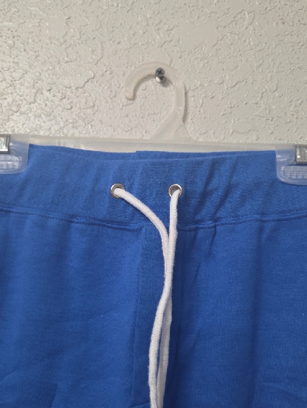 Blue 'SACRIFICE' Athletic Men’s Drawstring Shorts - Picture 3 of 5